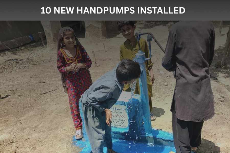 10 NEW HANDPUMPS INSTALLED NEWS.