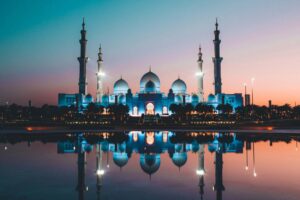 Rabi al-Thani The grand mosque represents the good deeds in Rabi al-Thani.